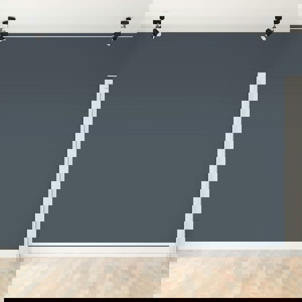 Milagro Joker Hand Made Ceiling Lamp In Matt Black With Striking Chrome Detail Featuring Minmalistic Slender Cylinder Shades