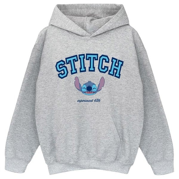 Disney Girls Lilo & Stitch Collegial Hoodie - Sports Grey