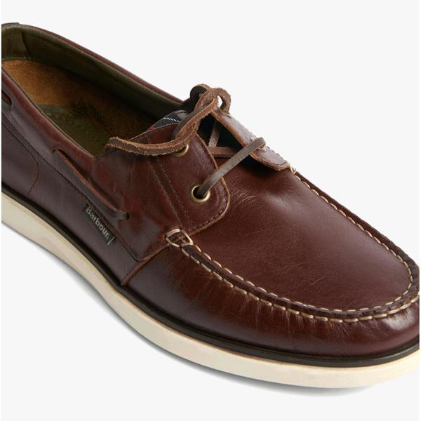 Barbour ROTHLEY Boat & Deck Shoes   in  Dark Brown