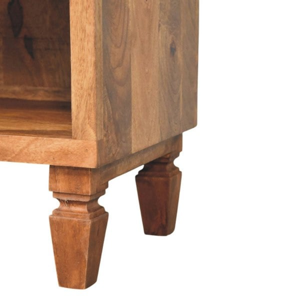Artisan Furniture Solid Wood Arno Shoe Storage Unit in Golden Teak