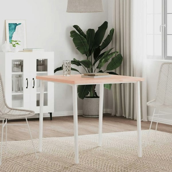 Berkfield Table Top 70x70x2.5 cm Square Solid Wood Beech