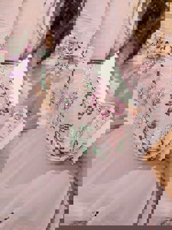 GWD Reena Wrap-Style Purple Maxi Dress