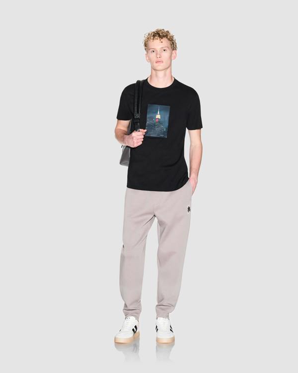 Armani Exchange Mens Graphic Print T-Shirt - Black UC001 - CHO - Designer Mens Short Sleeve T-Shirts