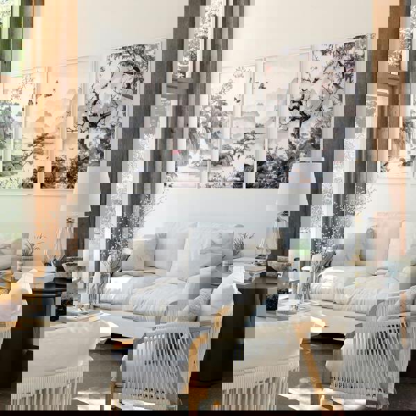 Wall Art For Living Room Large | Set of 3 Chinoiserie Wall art Prints