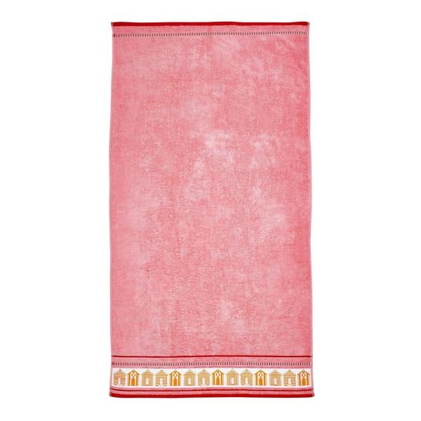 Beach Huts Coral Beach Towel 90x180cm