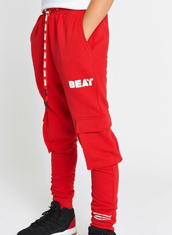 Beat Boyz Club Boys Streetwear Axis Red Jogger