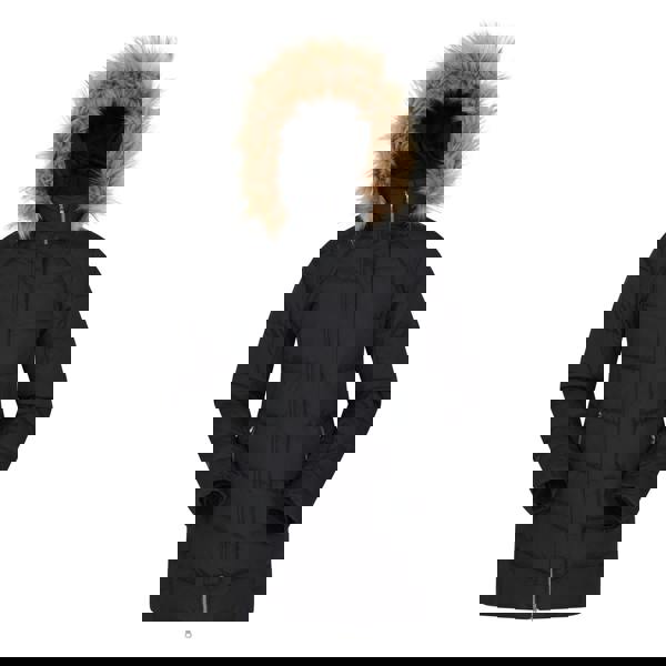 Mountain Warehouse Womens/Ladies Isla II Long Down Jacket - Jet Black - 