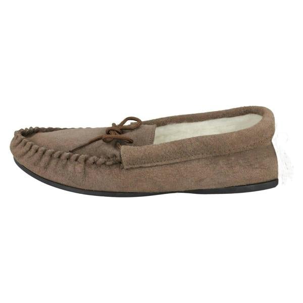 Mens Vamp Slippers Moccasin