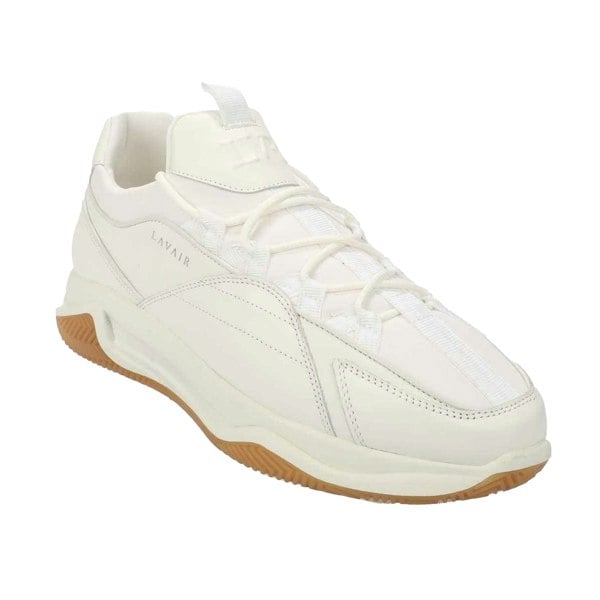 Lavair Mens Creator Premium Leather Trainers - White