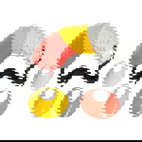 60 PACK Assorted Mini Saucer Cone Marker Set - 12.5cm Round Football Pitch Kit