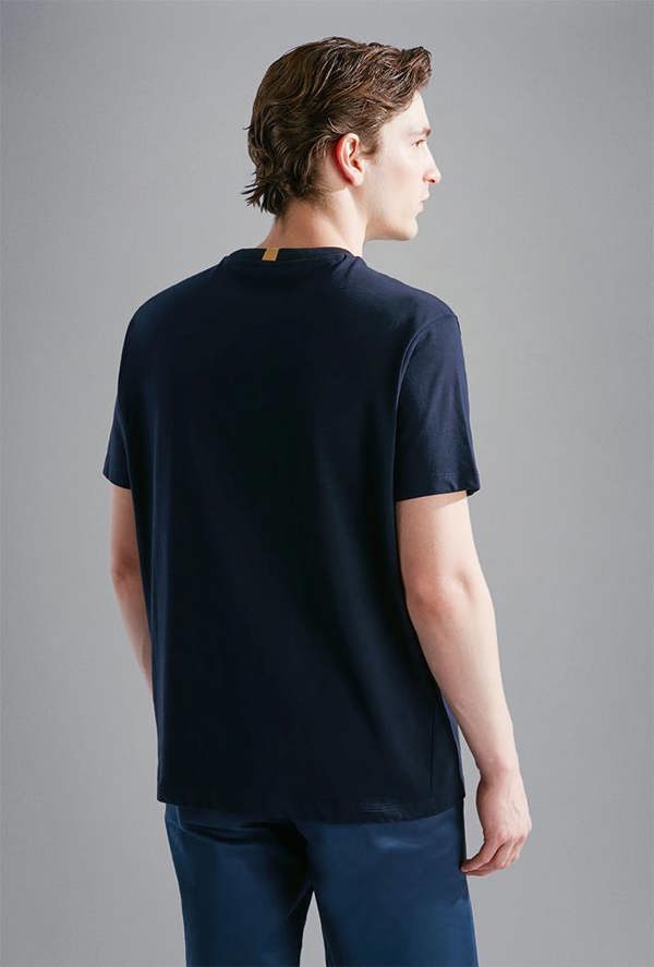 Paul & Shark Men's Cotton Jersey T-Shirt with Printed Logo