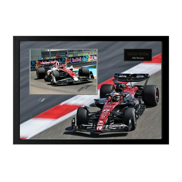 Valtteri Bottas Signed 12x8 Image Iconic Frame (ACG Cert)