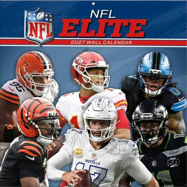 NFL Elite Calendar 2027, Wall Calendars, Month To View, Sports, Gift
