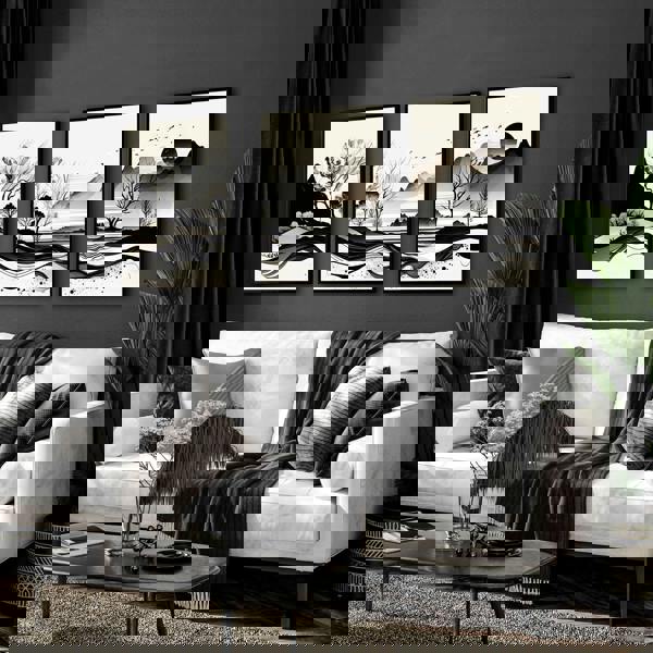 Large Living Room Pictures | Set of 3 wall art prints