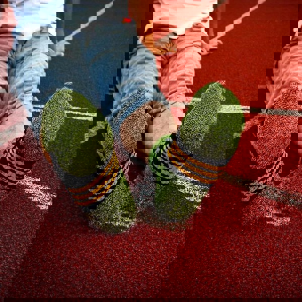 Anysox 5 Pairs One Size 5-11 Grey Green Cotton Compression Trekking Socks