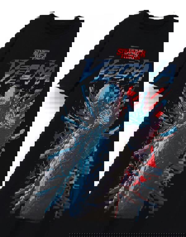 Stranger Things Mens Black Vecna Short Sleeved T-Shirt