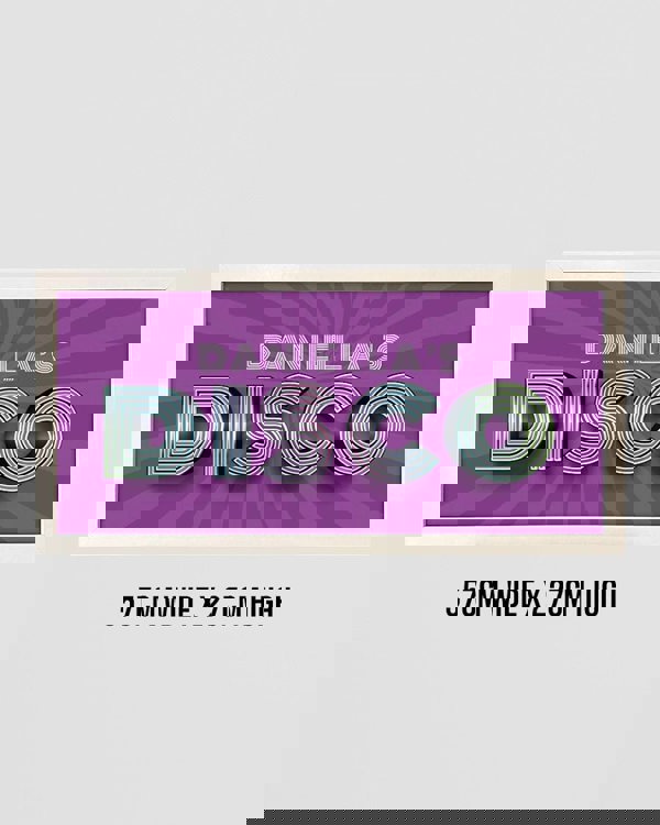 Personalised Disco Wall Art Print - Framed Retro Sign for Home or Party