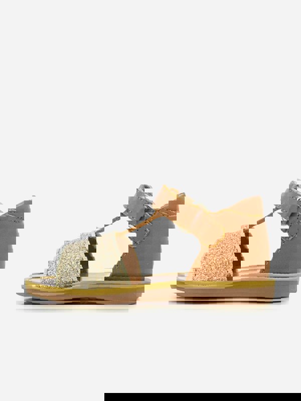 Pom D'Api Girls Leather Poppy Tao Easy Sandals in Brown