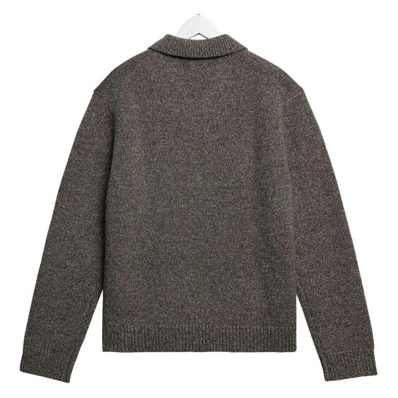 Wax London Alpha Twist Fleck Wool Polo