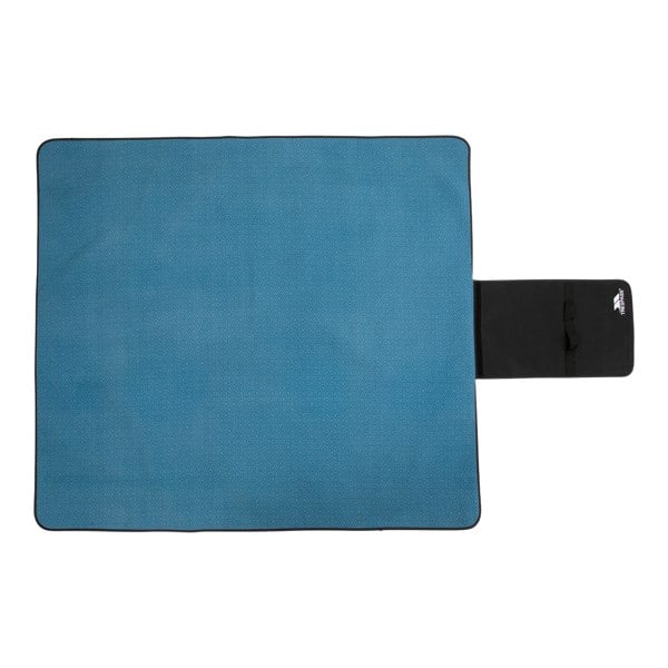Trespass Throw Waterproof Checked Foldable Blanket - Rich Teal