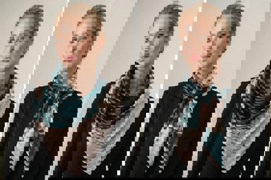 Anyyou Fashion Premium Satin Square Scarf – Green 646 Silk-Feel Neckwrap for Women