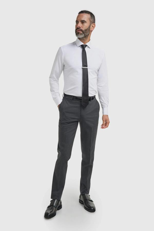 House of Cavani Malibu - Men's Charcoal Textured Grey 3 Piece Suit