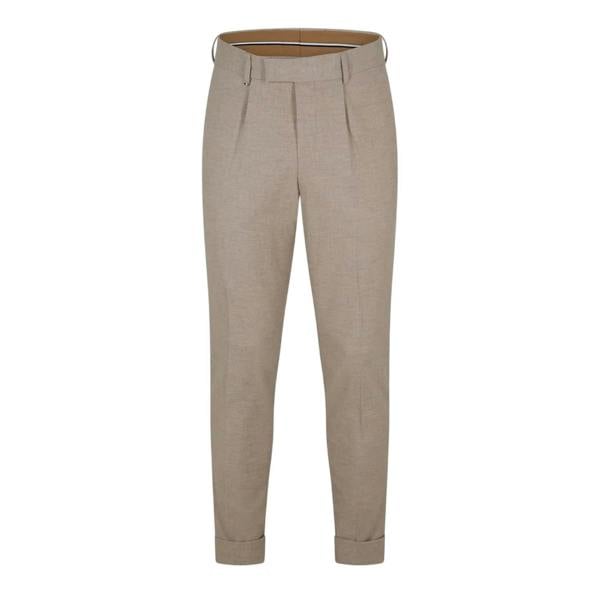 Boss Mens C-Genius Pleated Chinos - White - 