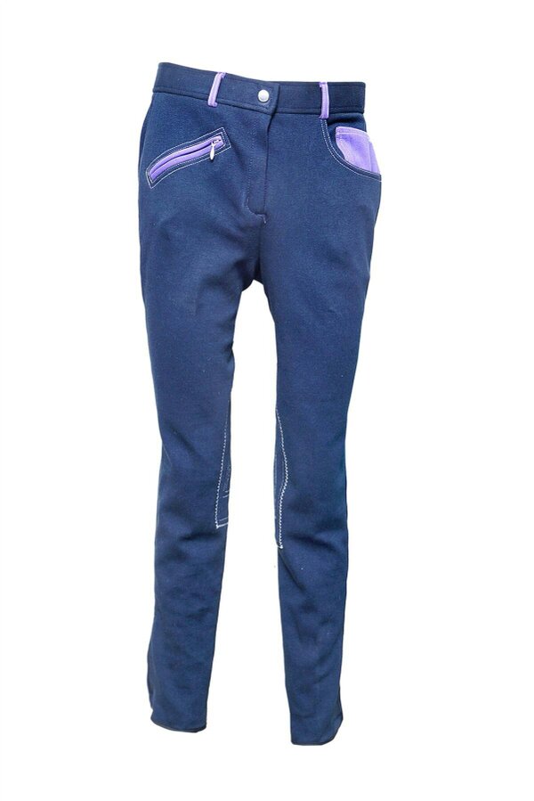 eQuitack Women's Performance Diesel Horse Riding Jodhpurs Navy/Blue