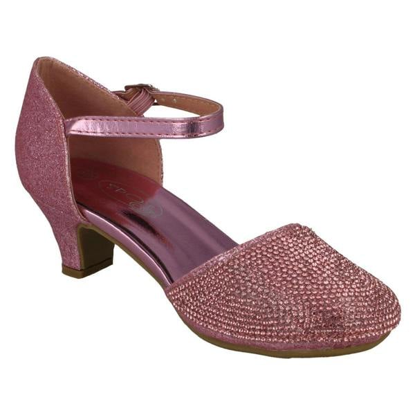 Spot On Girls Spot On Mid Heel Glittery Shoes H3082