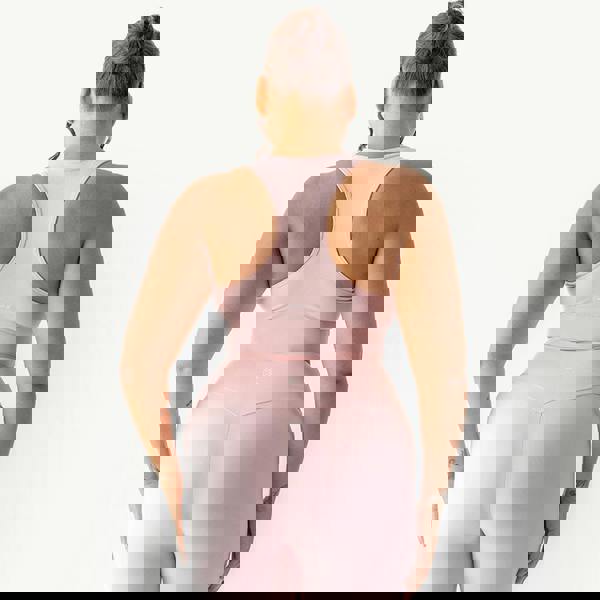 Kecks Pastel Pink Active Sports Bra