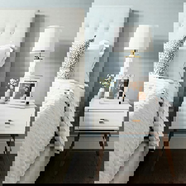 Modern Wedding Picture Frame in Silver Plating with Rings and Hearts Image 5