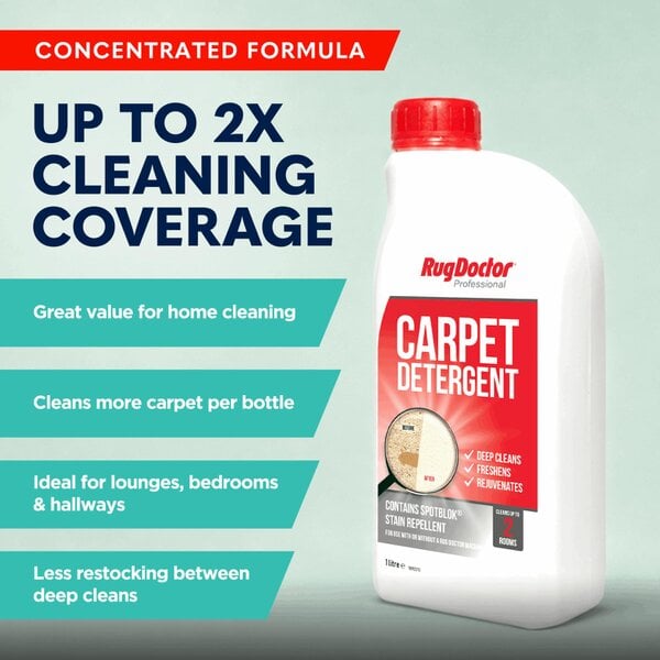 Rug Doctor Carpet Detergent with SpotBlok, 1 Litre