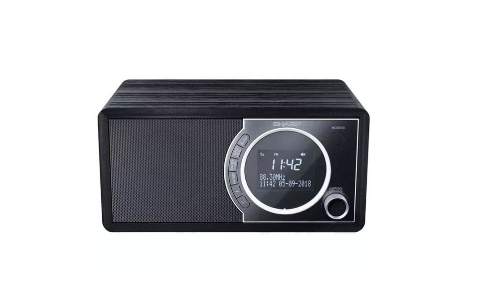 Sharp DR-450(BK) 6W DAB+ FM Bed Side Bluetooth Radio, LED Display - Free Gift RRP £5!