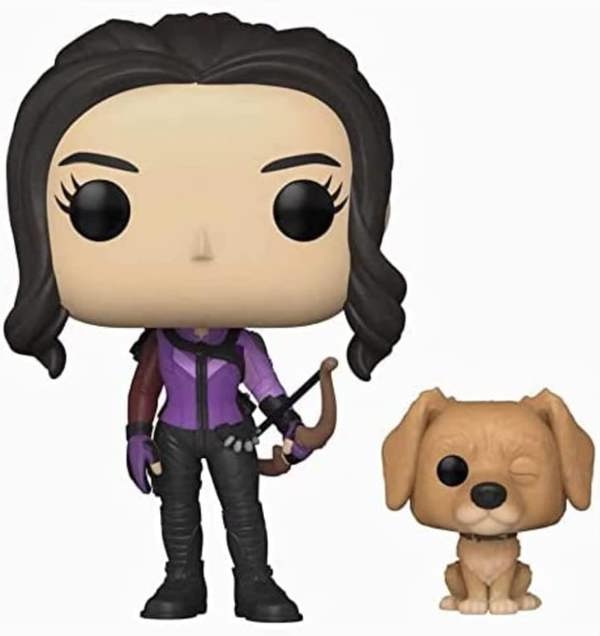 Funko Marvel Studios: Hawkeye - Kate Bishop with Lucky The Pizza Dog POP! Vinyl Bobble-Head Figure (1212)
