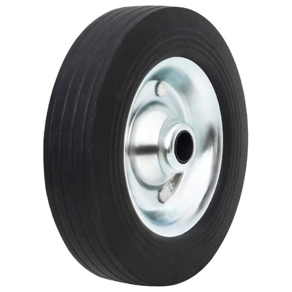 Berkfield Wheel for Jockey Wheel �_�”�_20x5 cm Solid Rubber and Steel