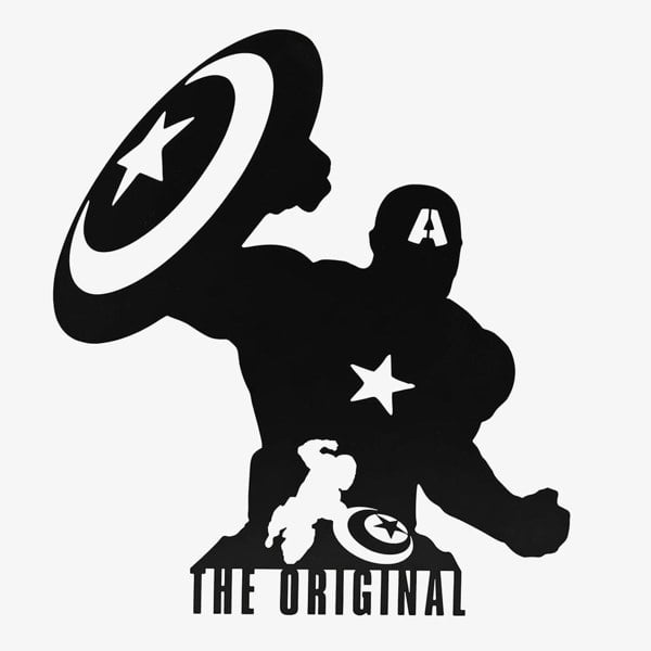 T. H. Baker Marvel Captain America Wall Plaque MV113