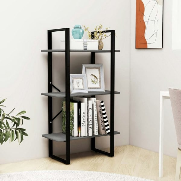 Berkfield Storage Shelf Grey 60x30x105 cm Solid Pine Wood