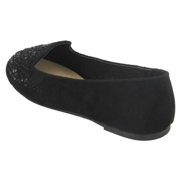 Spot On Girls Spot On Flat Slipper Cut Ballerinas H2441