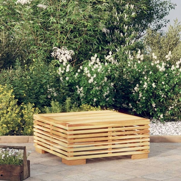 Berkfield Garden Coffee Table 69.5x69.5x31 cm Solid Wood Teak
