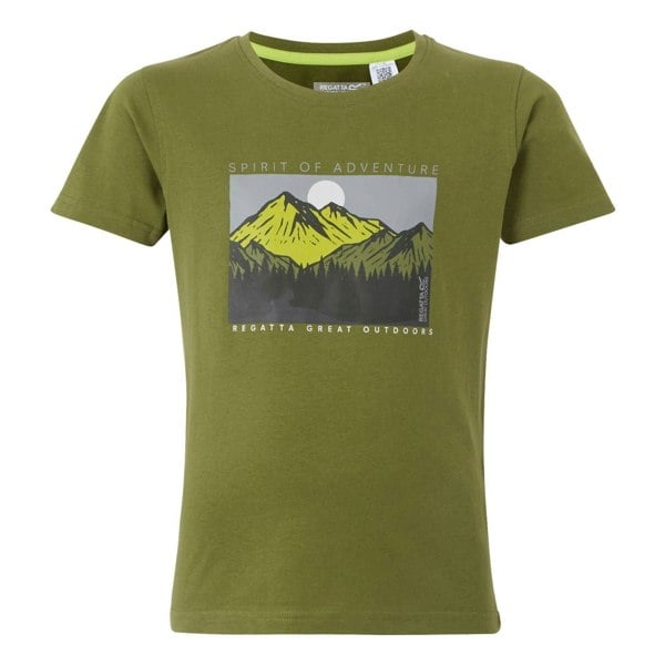 Regatta Kids Bosley VIII Mountain T-Shirt - Nephrite Green