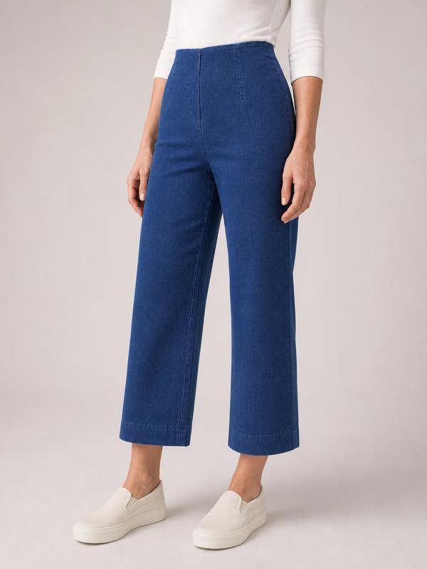 PennyPlain Wide Cropped Jegging - Stone