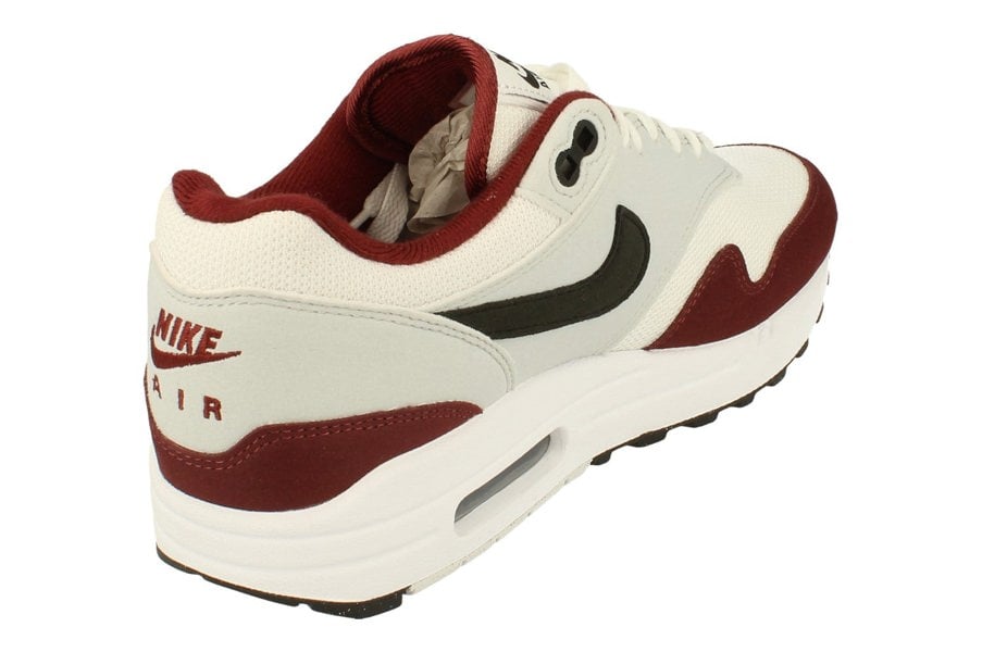 Nike Air Max 1 Mens Trainers Fd9082  106 - White Black Dark Team Red 106 - Photo 2