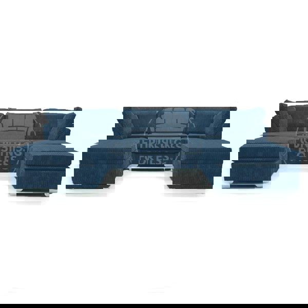 Furnishings For Less Bishop U-Shaped Fullback Jumbo Cord Sofa