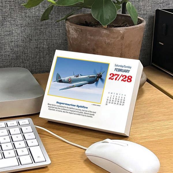 Golden Age Of Flight Desk Calendar 2027, Desk Calendars, Day To View, History & Literature, Gift