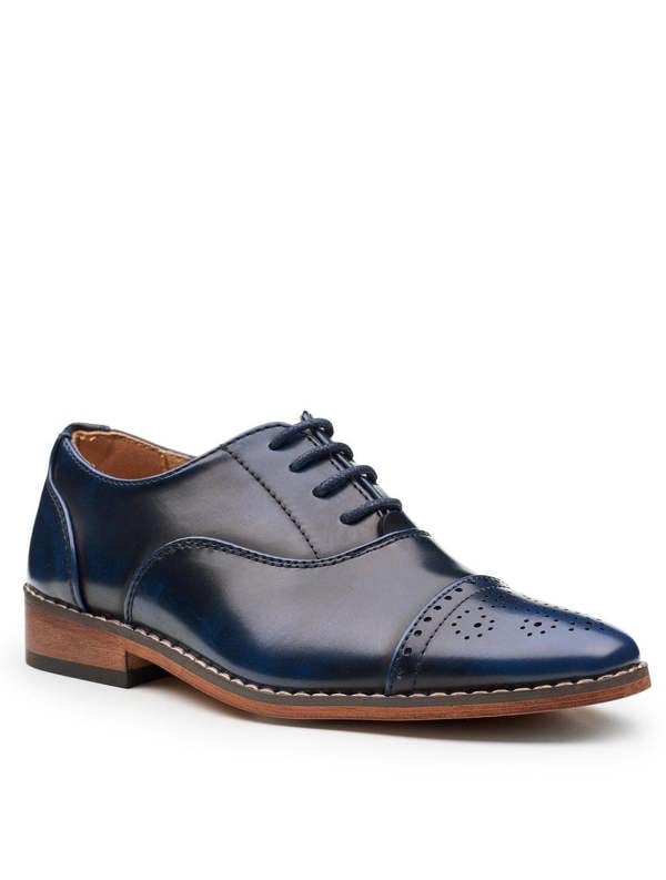 boys navy oxford communion shoes