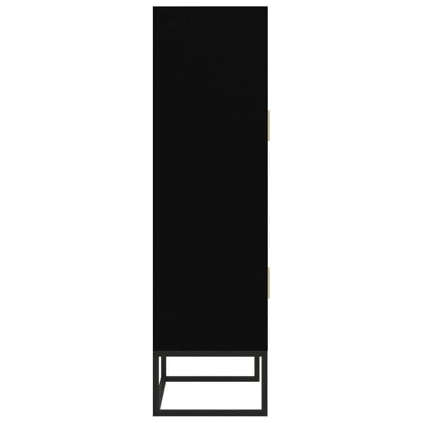 Berkfield Highboard Black 70x35x125 cm Engineered Wood