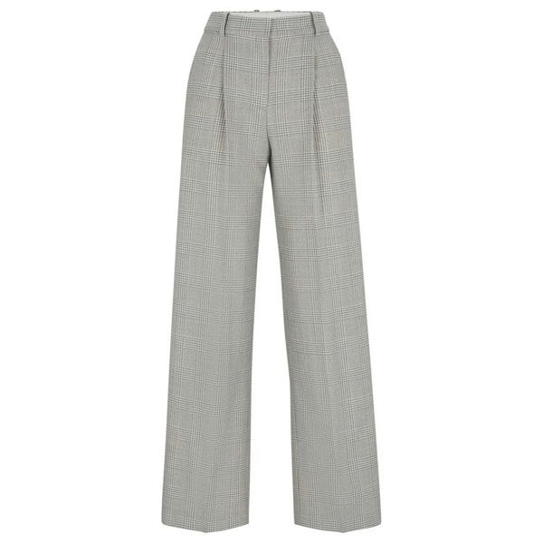 Hugo Boss Womens/Ladies Straight Trousers - Grey