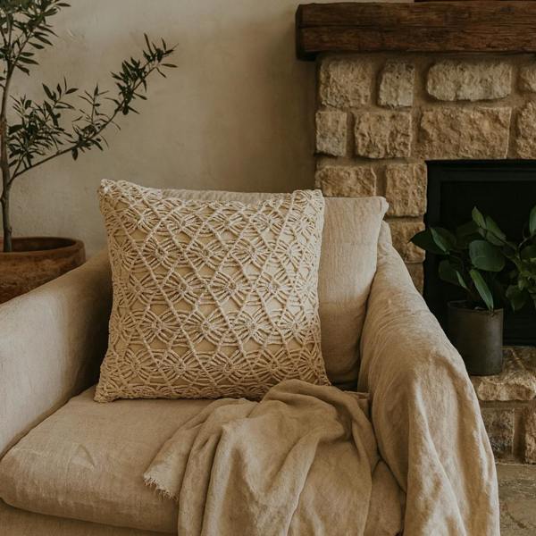 Wyld Haus Set of 2 Bergheim Natural White Cushion Covers