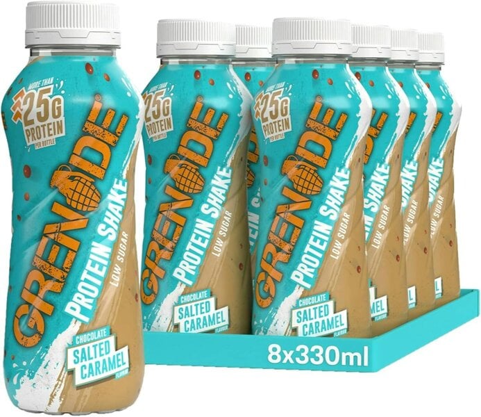Grenade Chocolate Salted Caramel High Protein Shake, 8 x 330 ml