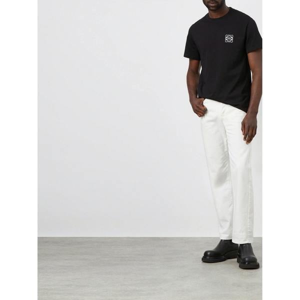 Loewe Anagram Embroidered Logo T-Shirt   in  Black
